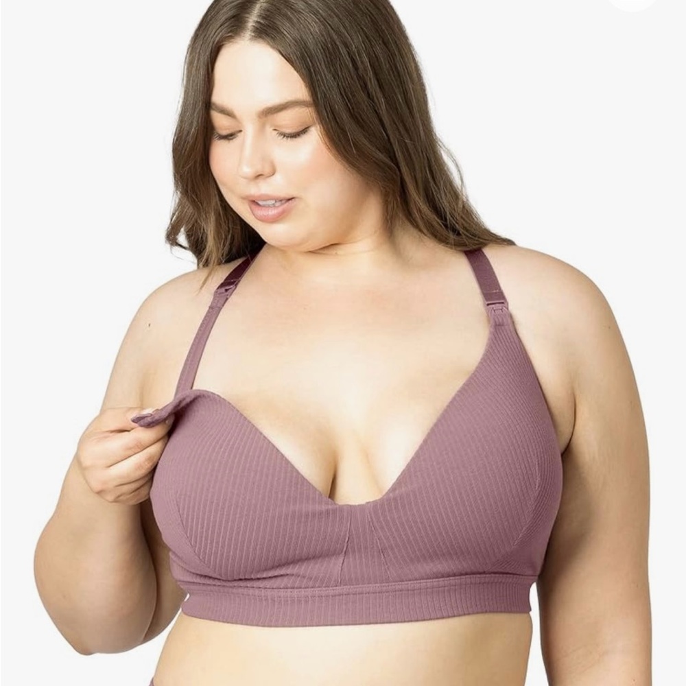 Kindred Bravely Ribbed Signature Cotton Nursing & Maternity bra sz XL